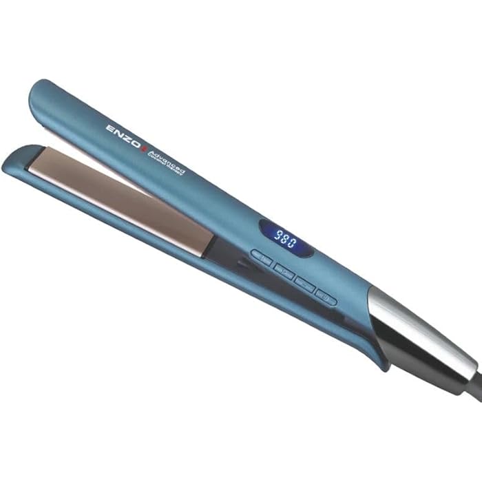 Hair Straightener Ceramic Hair Straightener Treatment with Walnut,Professional Hair,Salon Temperature Up to 980 Degrees Fahrenheit,EN-3863 - Image 3